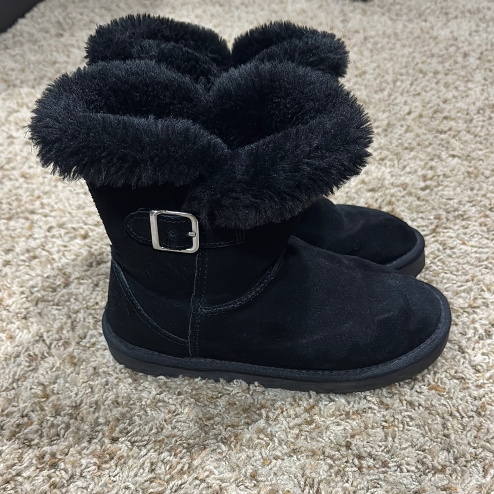 Style & Co. Black Fur-Lined Boots